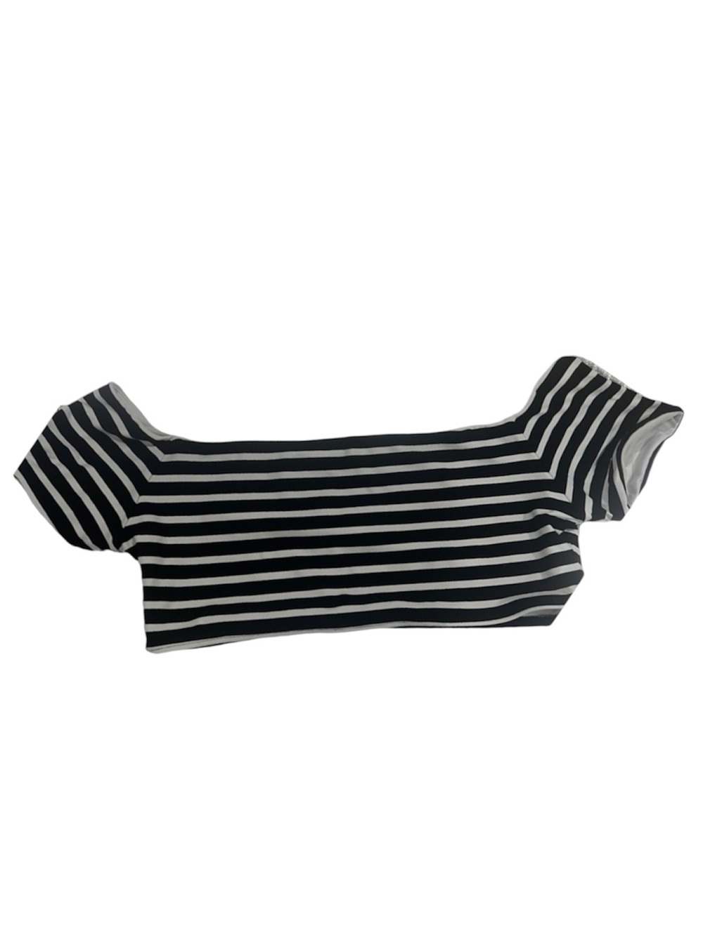 Michael Kors Black White Striped Bikini Top Size S - Picture 2 of 5